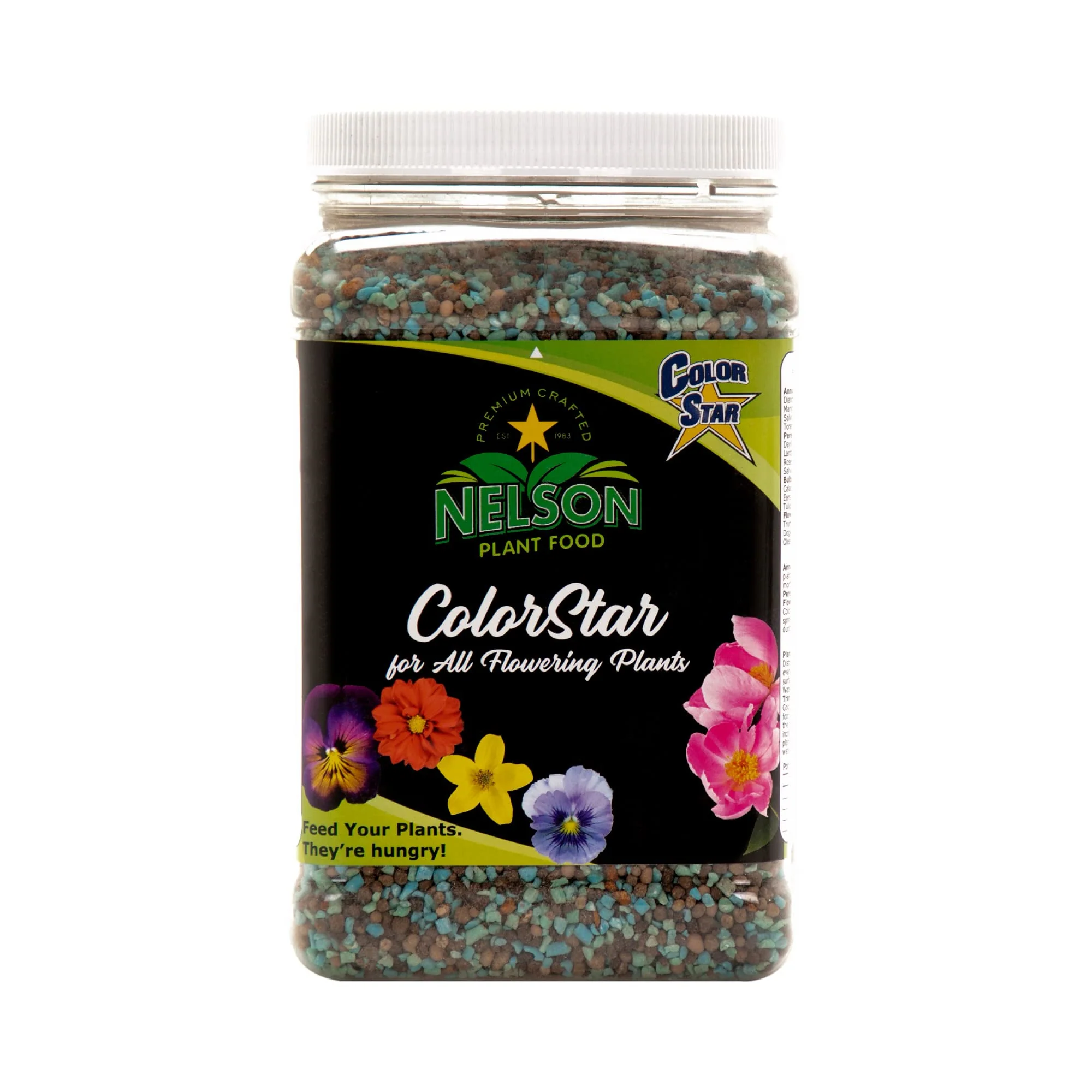 Nelson Plant Foods ColorStar Outdoor &a; Indoor Plant Fertilizer - Nutrient-Dense Plant Food to Increase Bloom Size &a; Quantity - 4