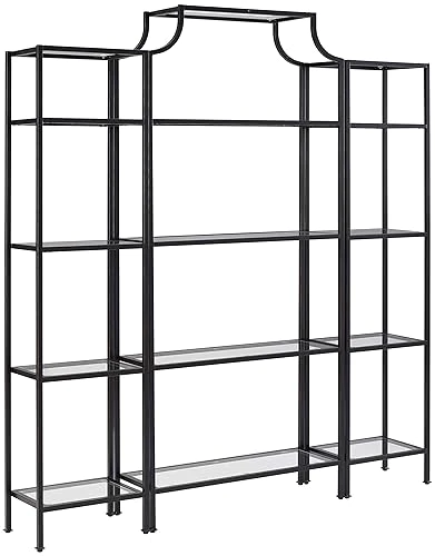 Crosley Furniture Aimee 3-Piece Etagere Bookcase Set, Oil-Rubbed Bronze