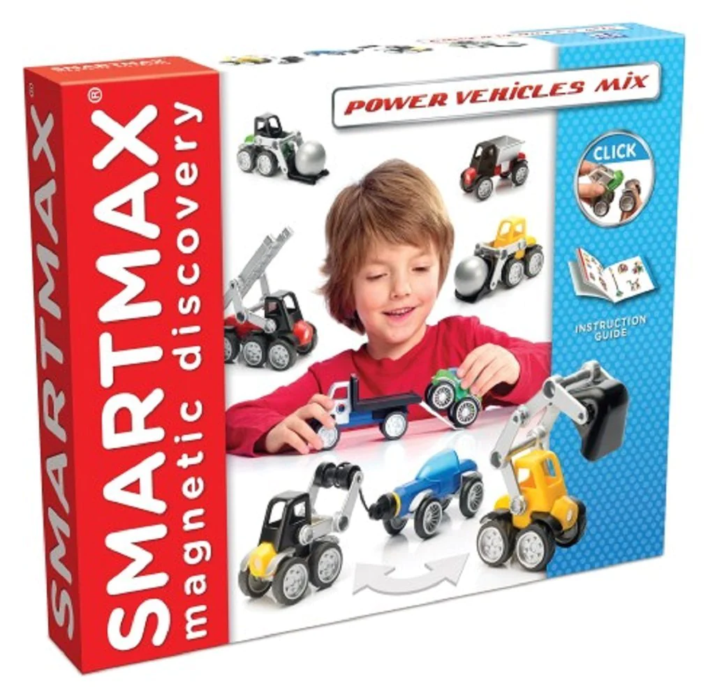 Smart Toys Smartmax 25 Piece Magnetic Power Vehicles Mix