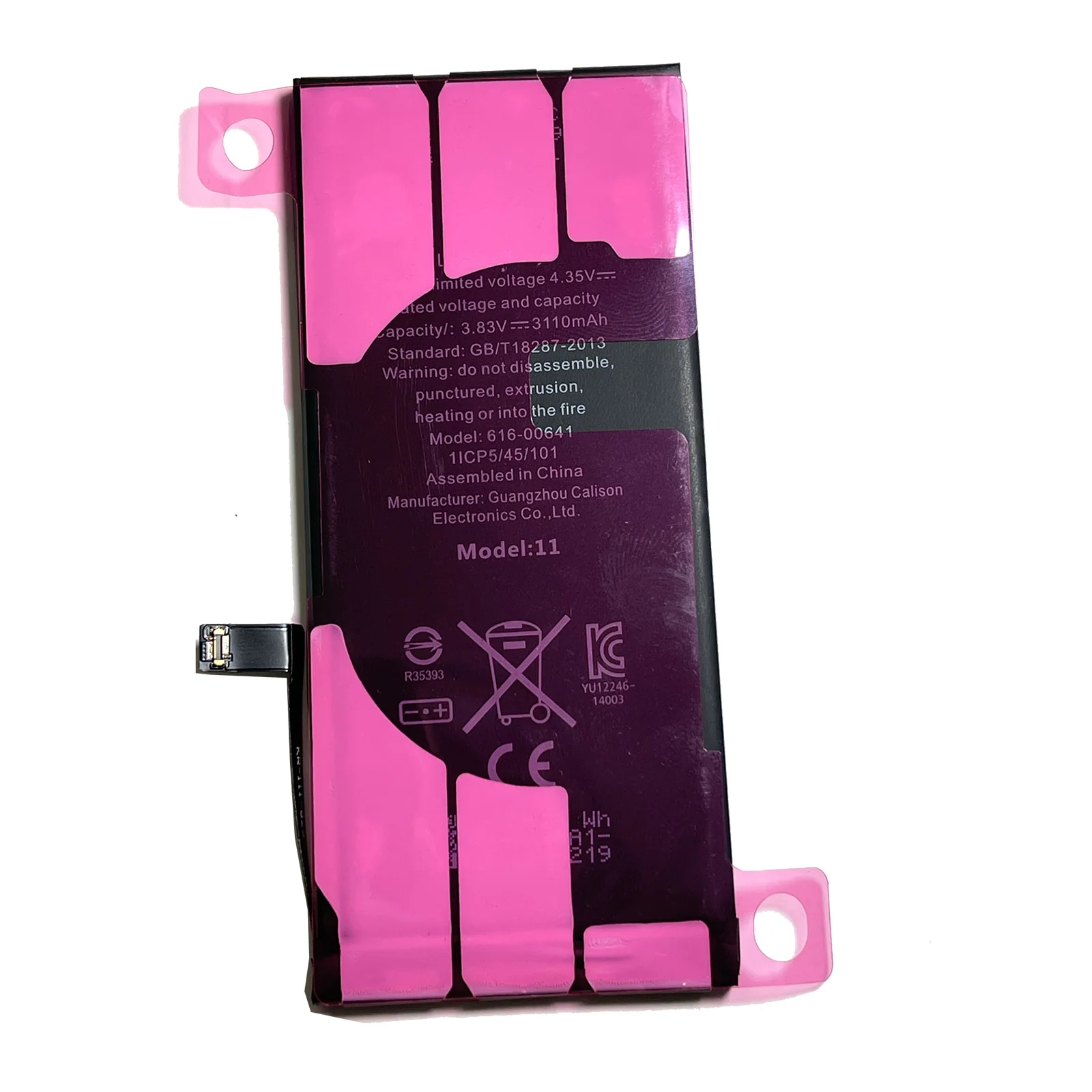 Centenex Electronics Battery for Apple iPhone 11 616-00641 3.83V 3110mAh A2111 A2221 A2223 + Toolkit