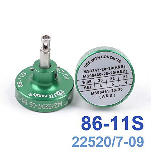 jrready 86-11s m22520 7 10 crimp tool positioner work with yjq-w7a(m22520/7-01) crimper for 20-24awg wire harness pin socket/