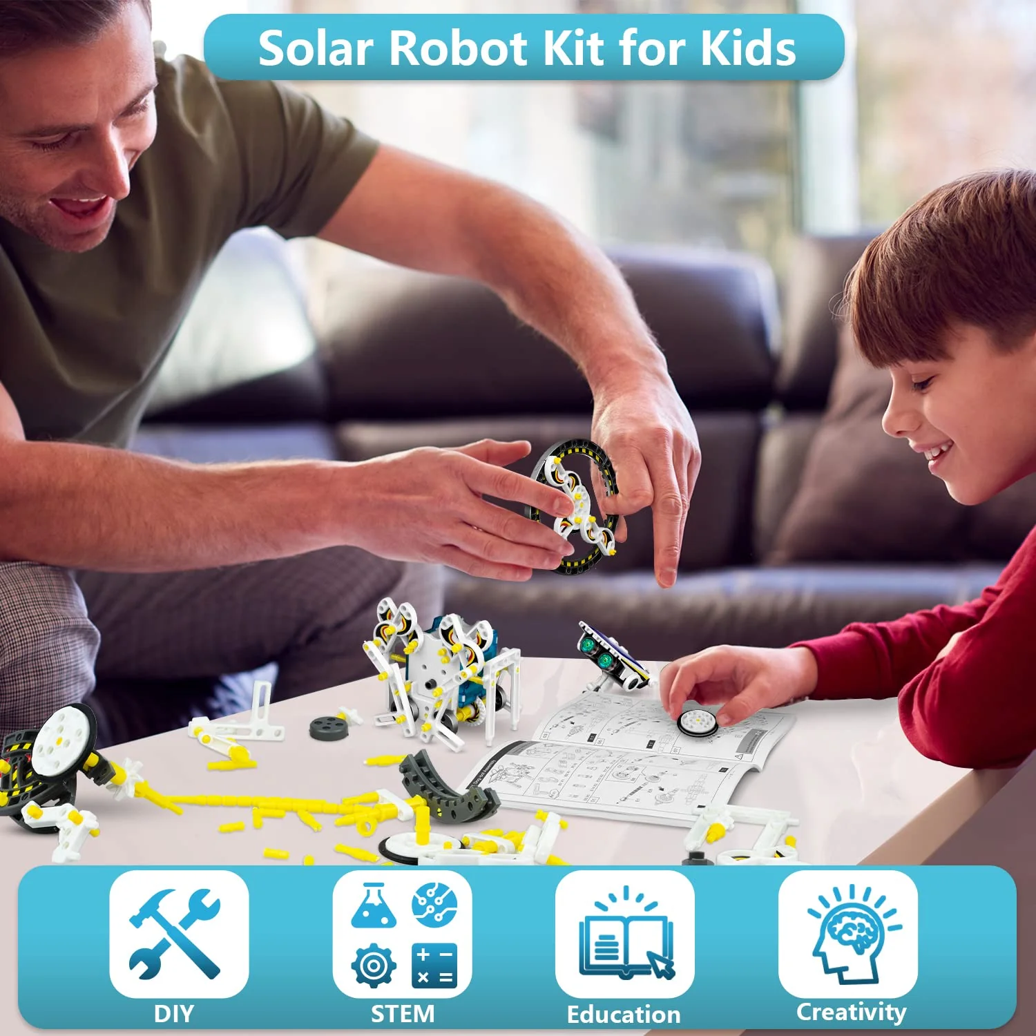 Great Choice Products 13-In-1 Solar Robot Kit Toys For 8 9 10 11 12 Year Old Boys, Stem Projects For Kids Ages 8-12, Building Science Toys Set…