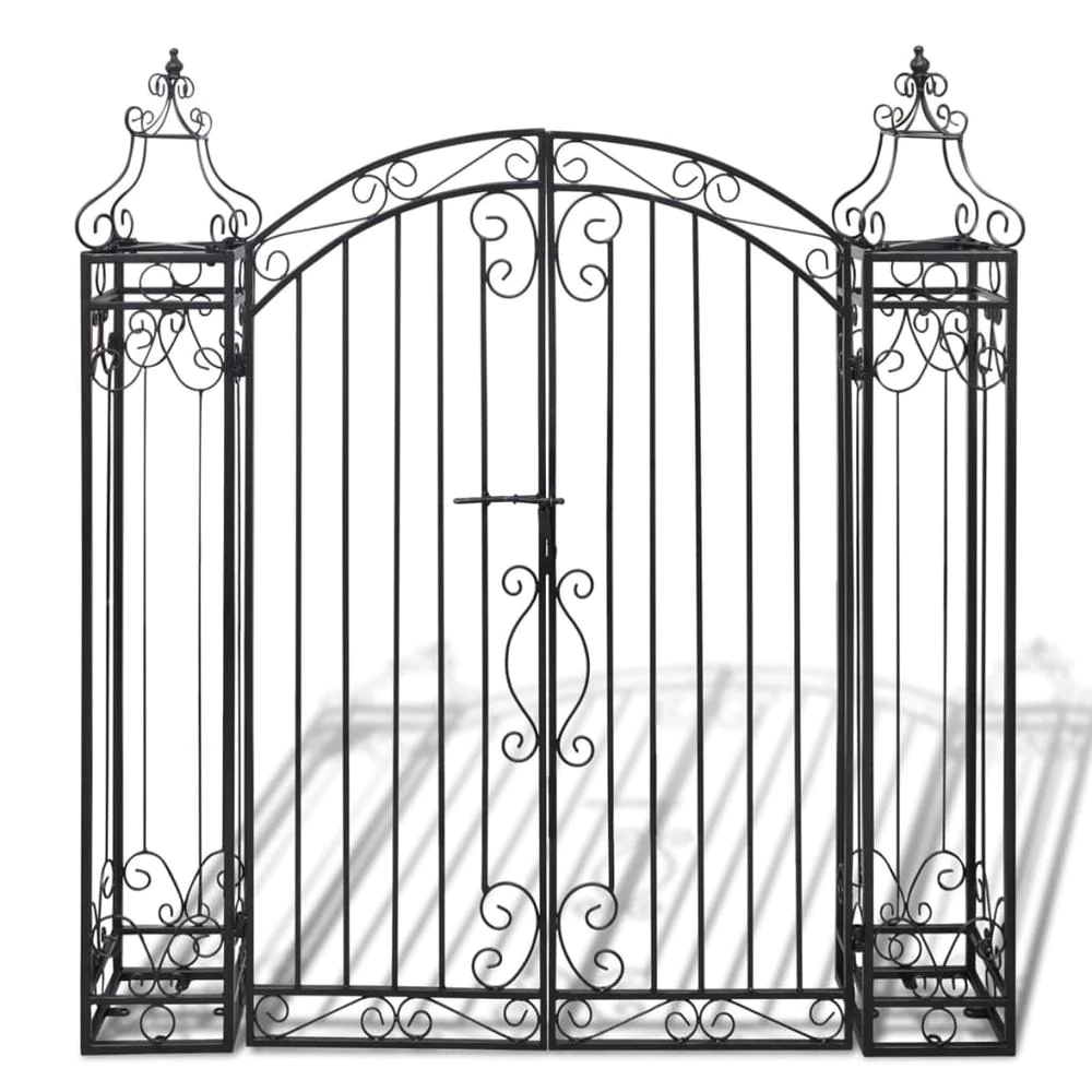vidaXL Ornamental Garden Gate Wrought Iron 4&s;x8