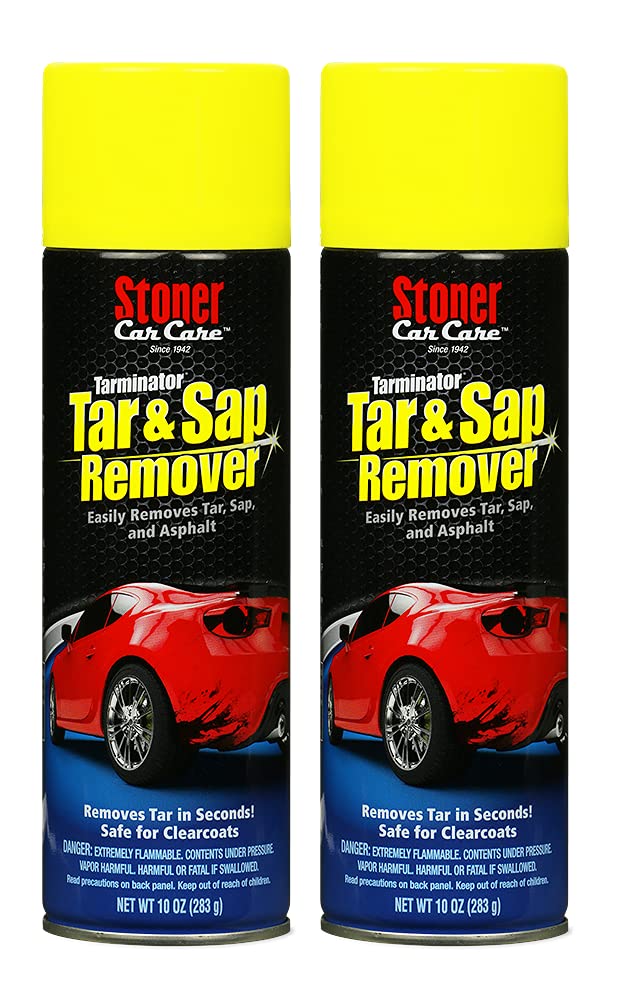 Stoner car care 91154-2PK 10-Ounce Tarminator Tar, Sap, and Asphalt Remover Safe on Automotive Paint and chrome on cars, Trucks,
