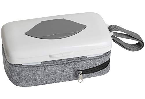 Yogo Baby Baby Wipes Dispenser With Diaper Pouch 2 In 1 Portable Travel Clutch With Strap For Carrying Diapers And Wipes On The Go
