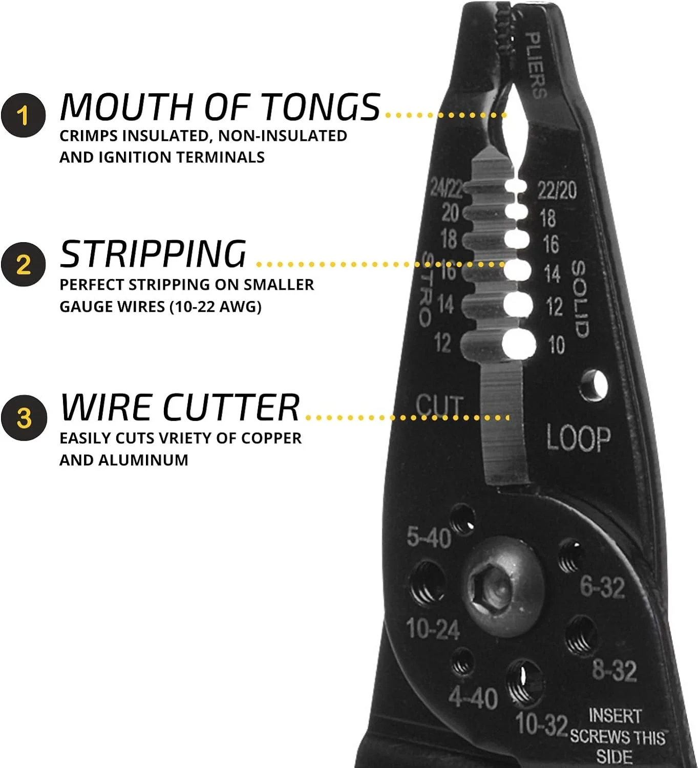 Mr. Pen - Wire Stripper, 8 inch, Wire Cutter, Wire Stripper Crimper, Wire Stripping Tool, Cable Stripper, Wiring Tools, Wire Crimping T