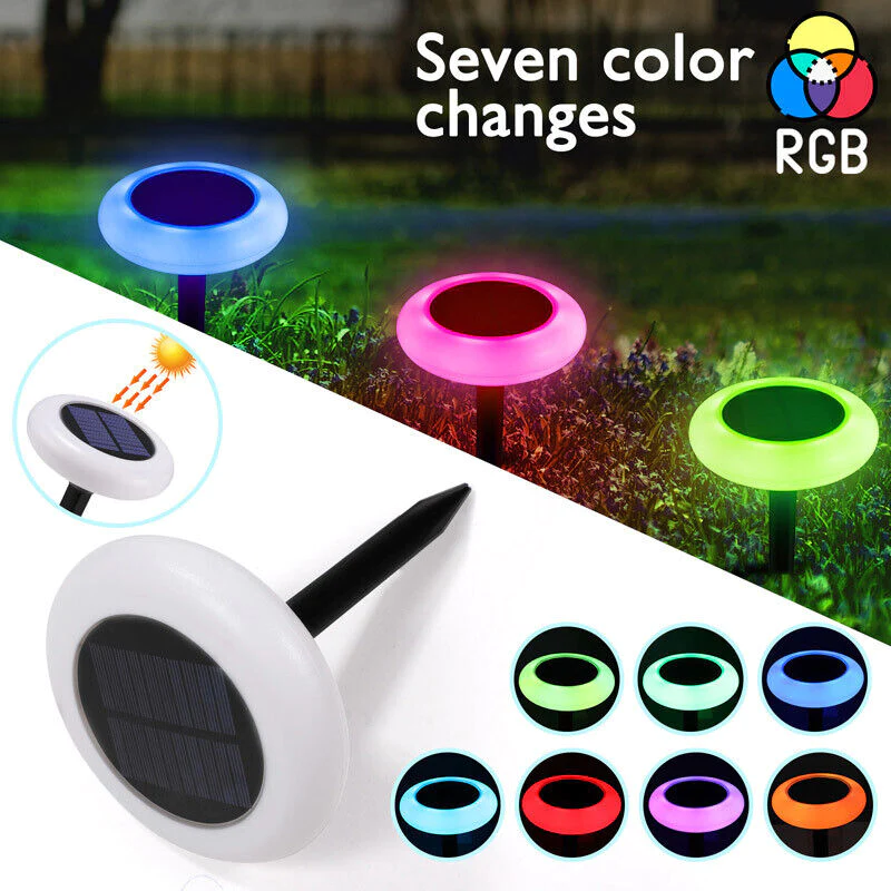 Great Choice Products 2 Pack Solar Garden Lights Outdoor Waterproof Landscape Led Lights Pathway Yard