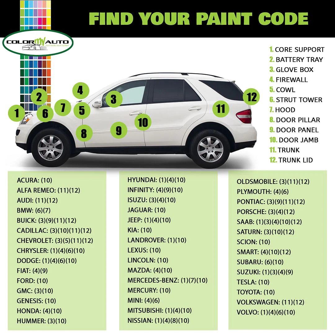 Color My Auto Toyota Camry 2008-14 Classic Silver Metallic 1F7 Base &a; Clear