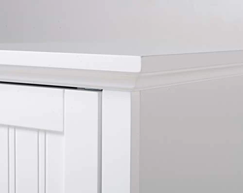 American Furniture Classics OS Home and Office One Door Storage Kitchen Pantry, White