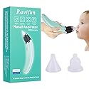 Ravifun Baby Nasal Aspirator, Ravifun Electric Nose Cleaner Booger Remover for Newborns and Toddlers, Rechargeable Automatic Mucus Sucti