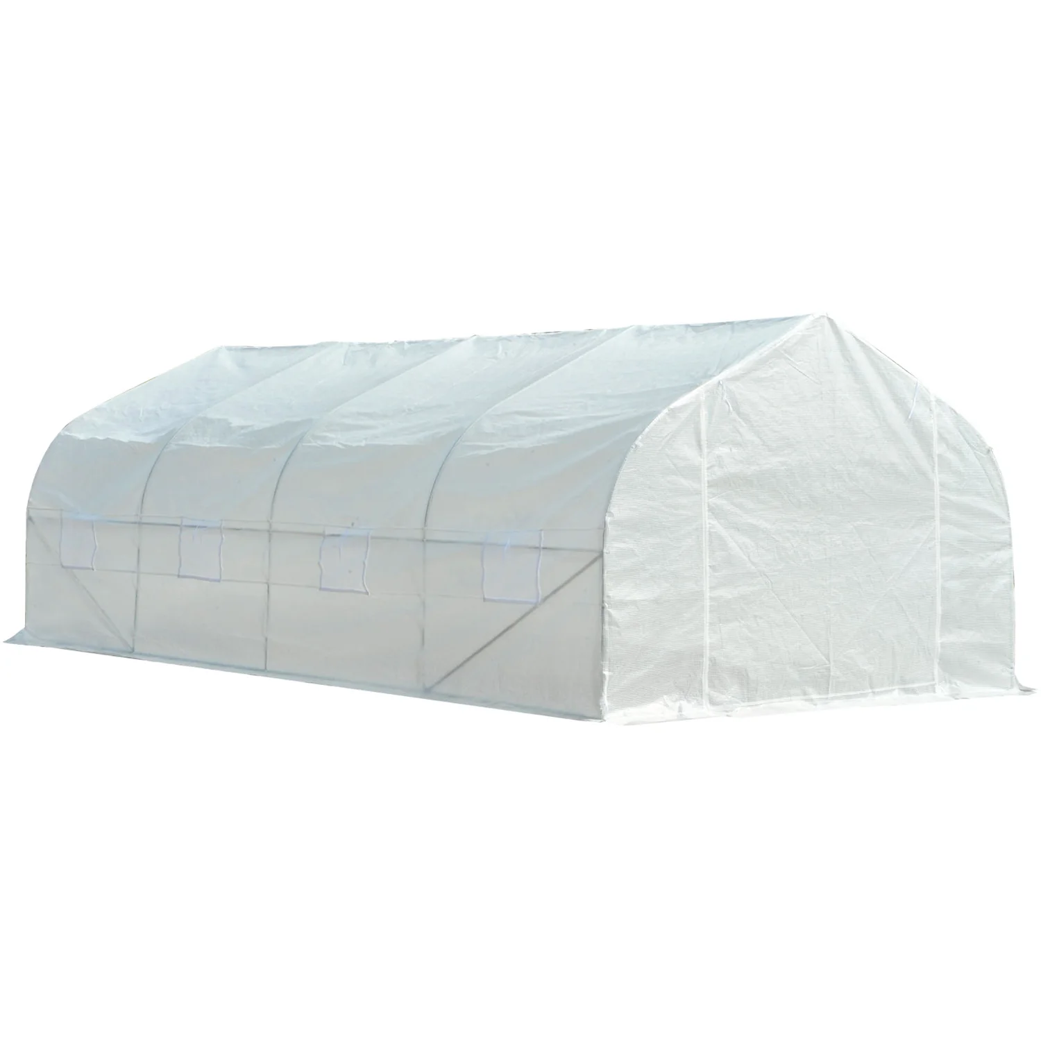 Biltek 20ft Portable Walk-In Garden Greenhouse Outdoor Green House for Fruits, Vegetables, Plants, and Flowers - 20&s; Long x 10&s; Wide x