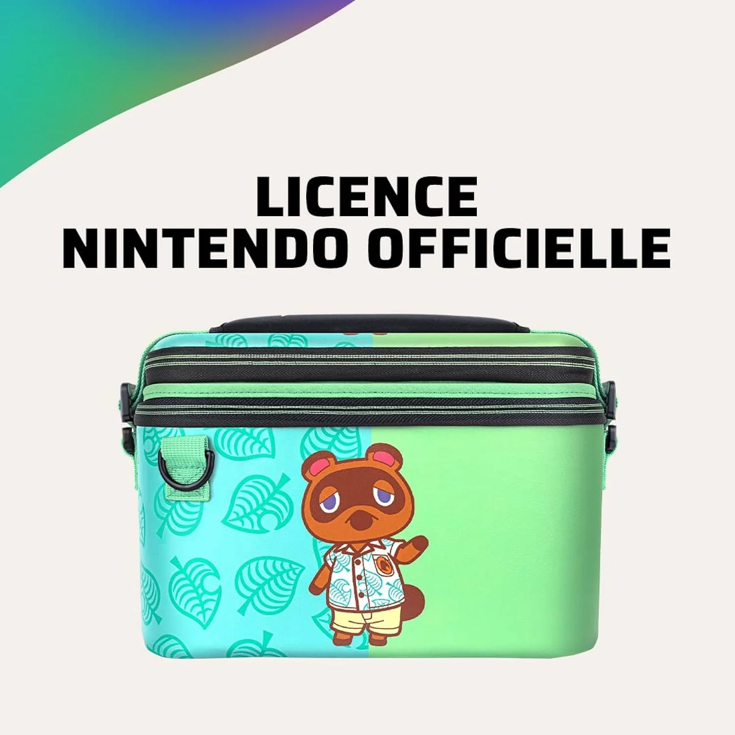 GCP Products Gaming Officially Licensed Switch Pull-N-Go Travel Case - Animal Crossing - Semi-Hardshell Protection - Protective Pu Leather…