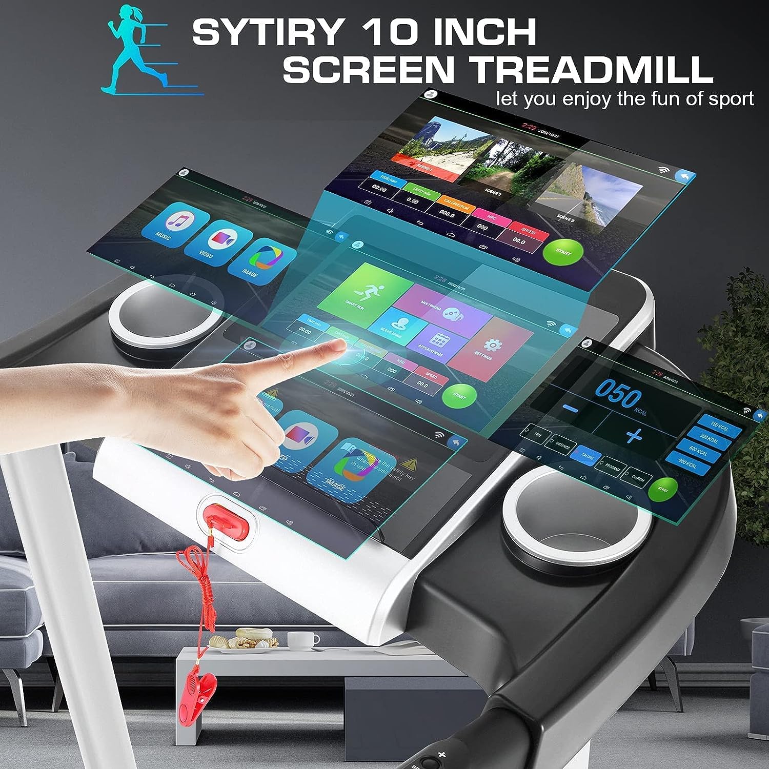Dreamer Folding 3.25HP Treadmill w/Incline&a;10