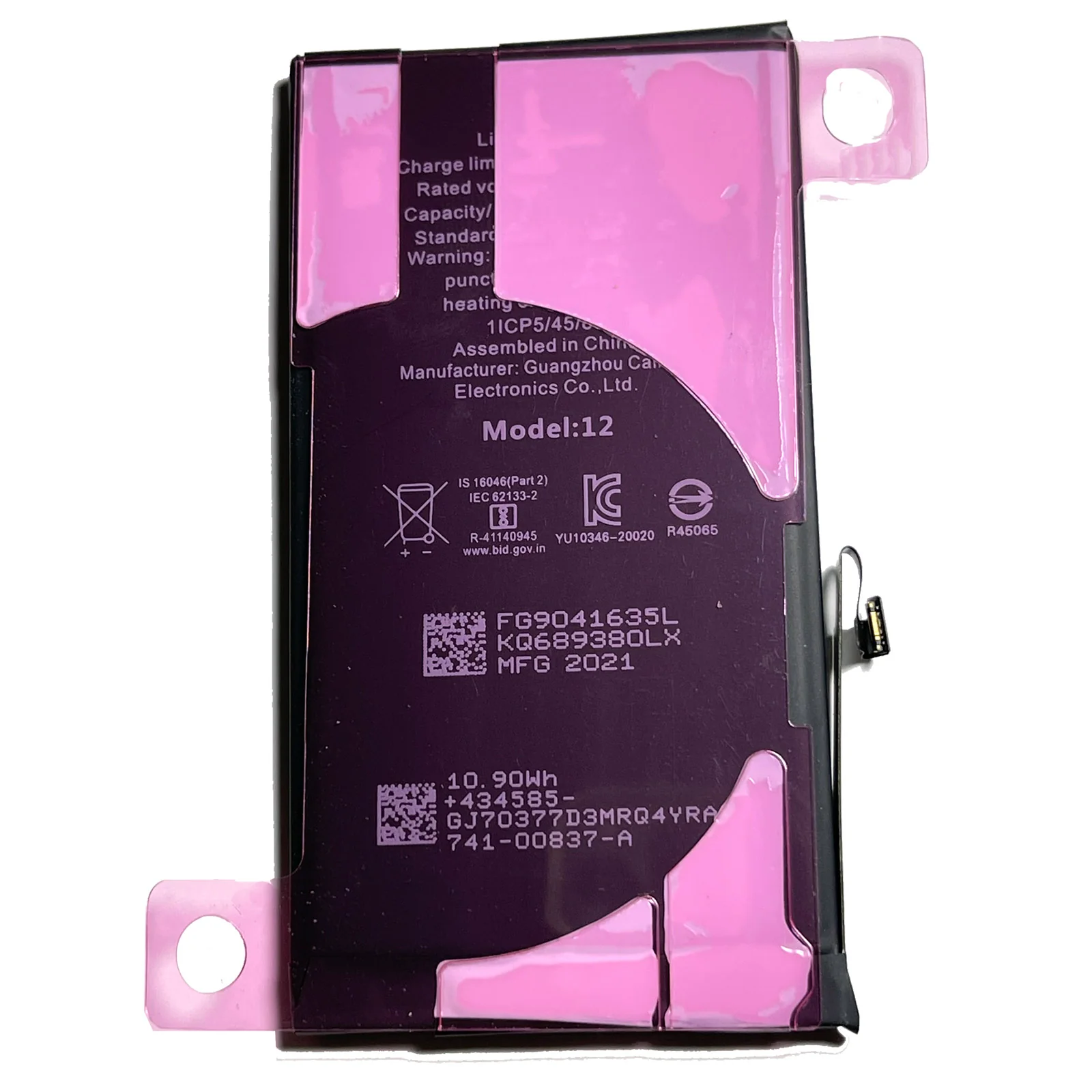 Centenex Electronics Battery for Apple iPhone 12 / 12 Pro 12Pro A2479 A2172 A2341 3.83V 2815mAh NEW