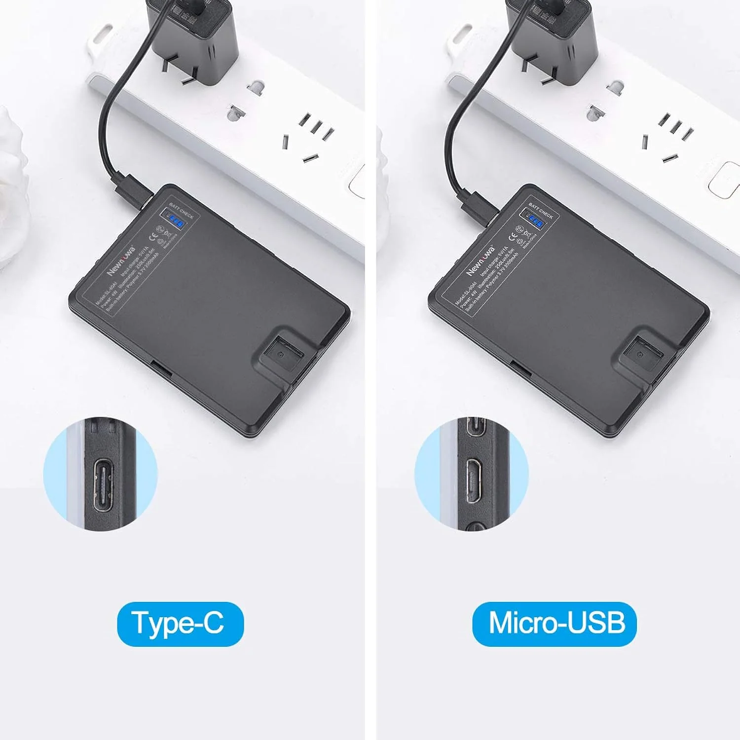 Zell Electronics Zell 60 Led High Power Rechargeable Clip Fill Video Conference Light With Front &a; Back Clip, Adjusted 3 Light Modes For Phone…