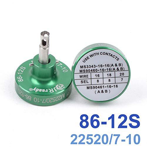 jrready 86-12s m22520 7 09 crimp tool positioner work with yjq-w7a(m22520/7-01) crimper for 16-20awg wire harness pin socket/
