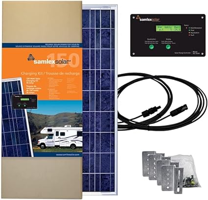 Samlex America SRV-150-30A Solar Kit Battery Charging Panel Kit 150 Watt