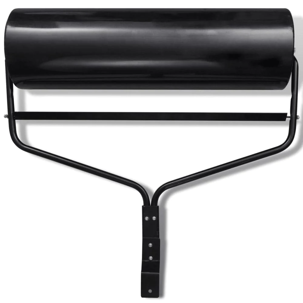 vidaXL Black Garden Lawn Grass Roller 18 Gallon, 141242