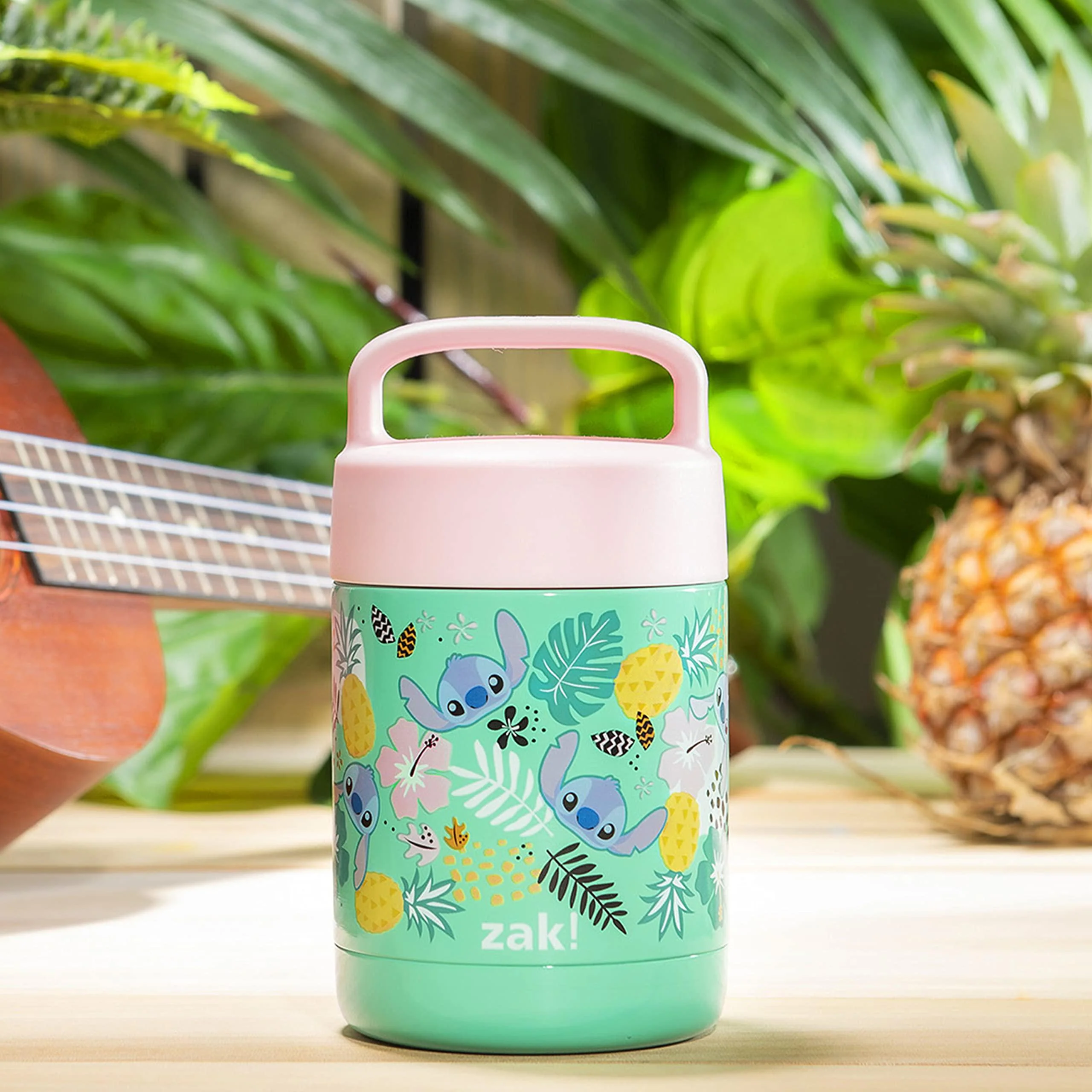 Zak! Designs zak designs kids&s; vacuum insulated stainless steel food jar with carry handle, thermal container for travel meals and lunch o