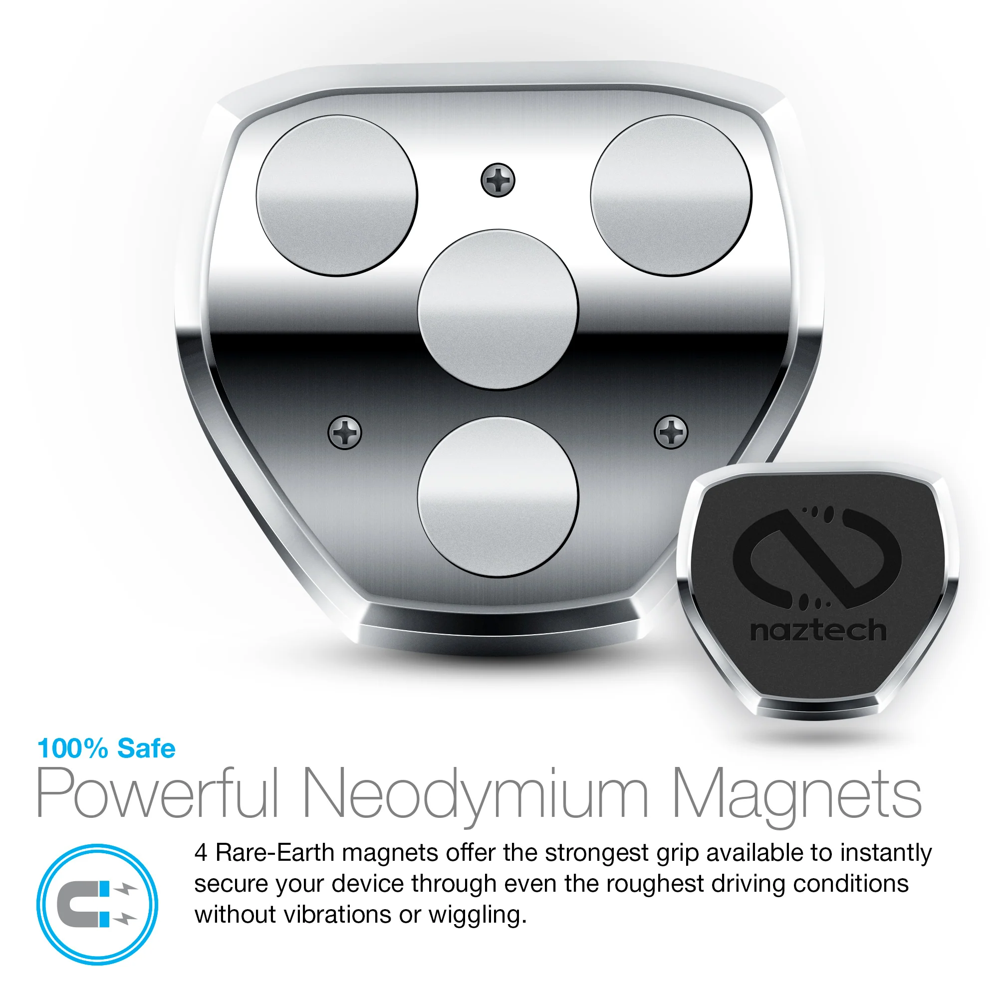 HyperGear Naztech MagBuddy Universal Magnetic Desk+ Mount