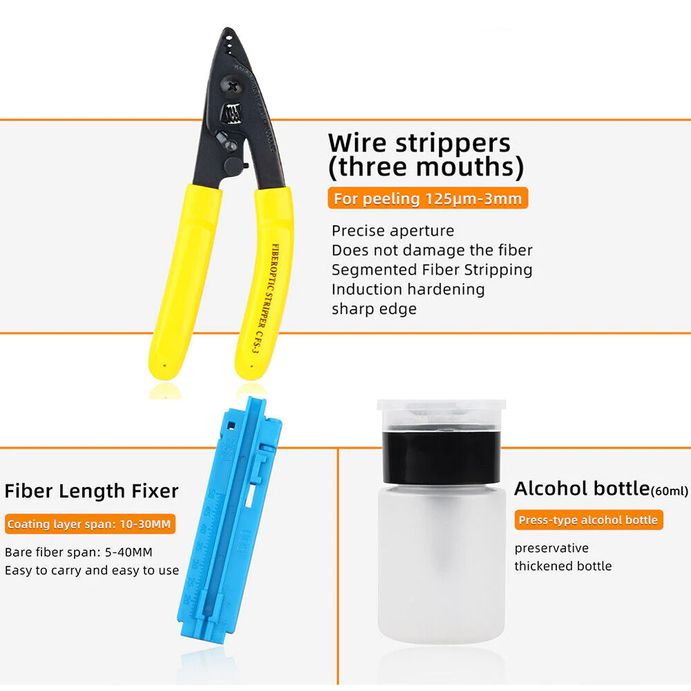 GCP Products Fiber Optic Tool Kit Fc-6S Cutter Cleaver Optical Power Meter Device Set I9C2