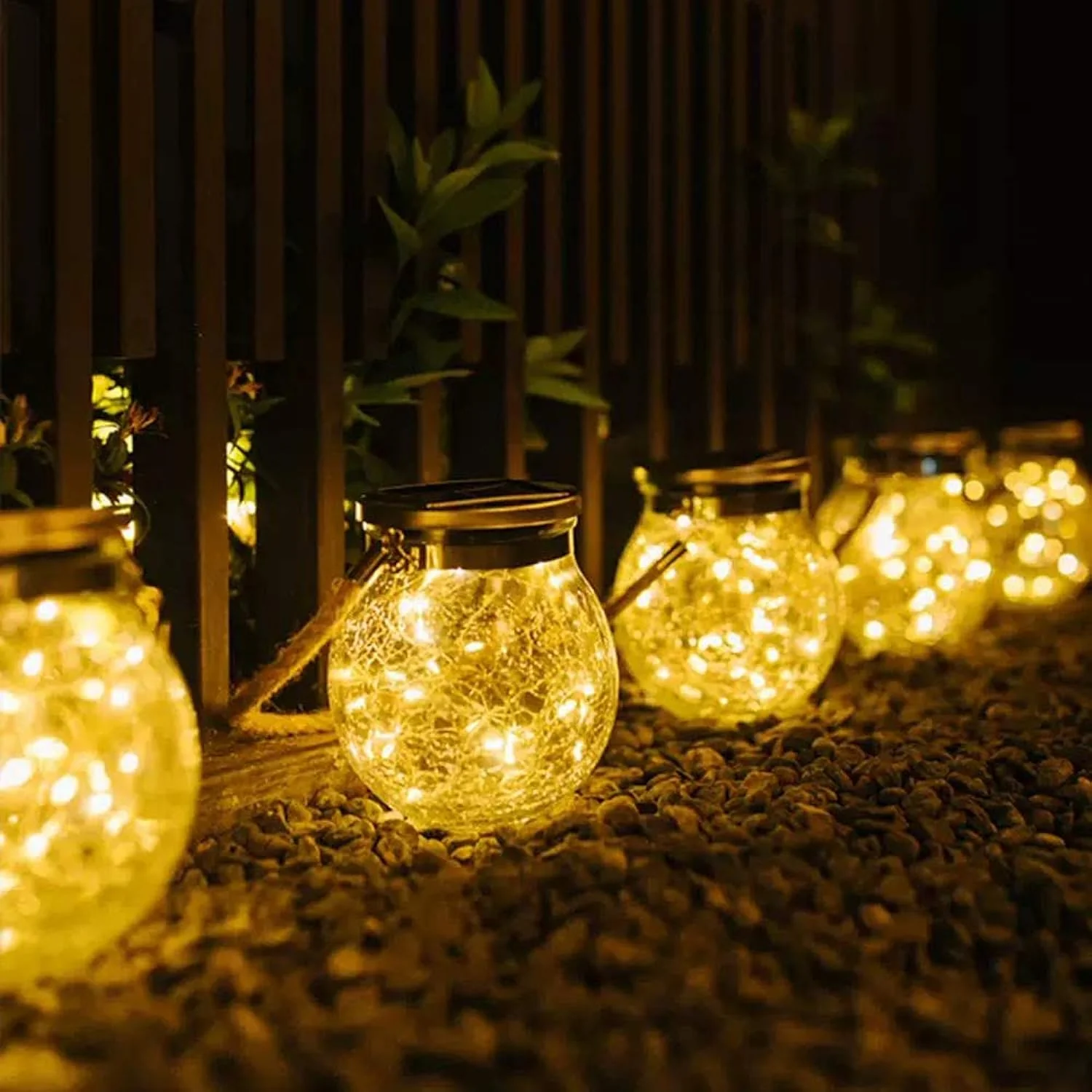 GCP Products Solar Lantern, 2 Pack Outdoor Lanterns With 30 Led Waterproof Solar Lights Garden Decor Patio Solar Lights Outdoor Decorative…