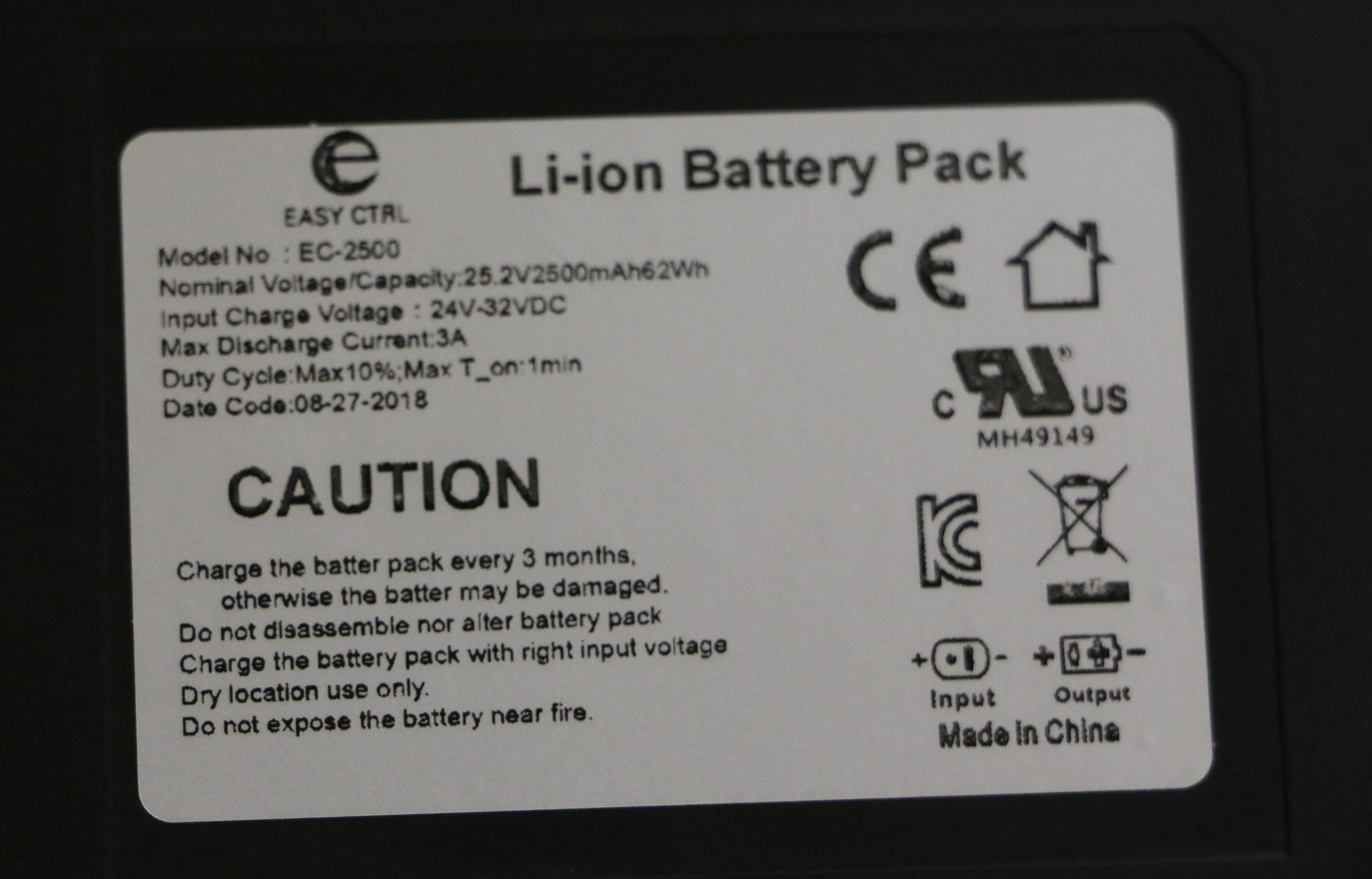 FR IRelax 2500 Wireless Battery Pack for Power Recliners and Motion Furniture