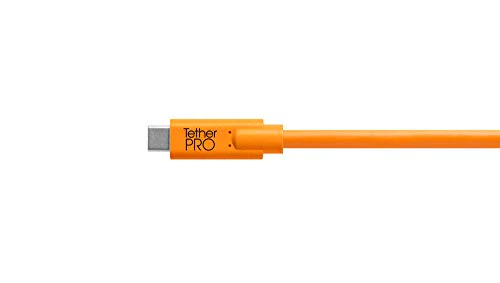 Tether Tools TetherPro USB-C to 2.0 Mini-B 5-Pin, 15 (4.6m) (High-Visibility Orange)