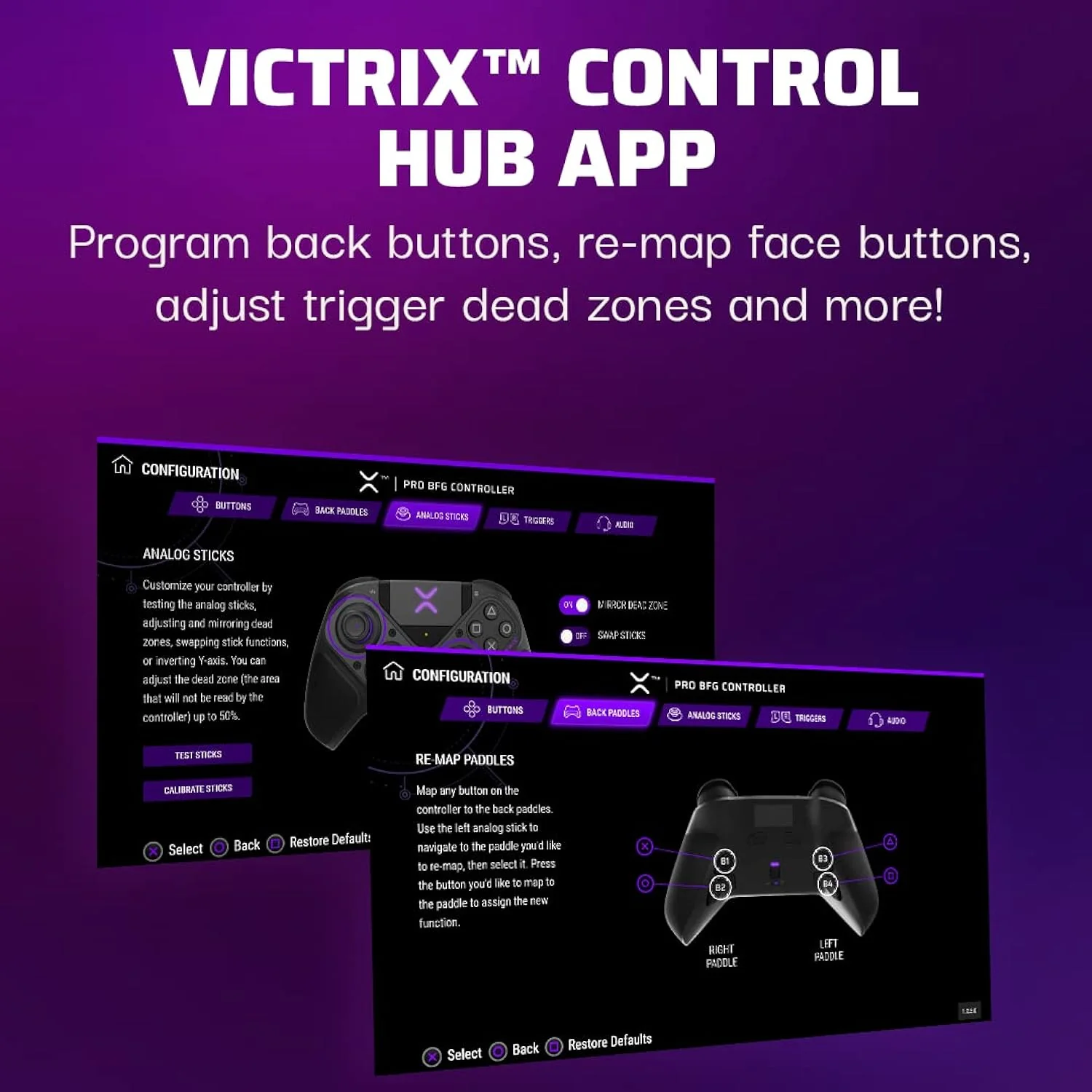 GCP Products Victrix Pro Bfg Wireless Gaming Controller For Playstation 5 / Ps5 - Wired Or Wireless Power, Mappable Back Buttons, Customiz…