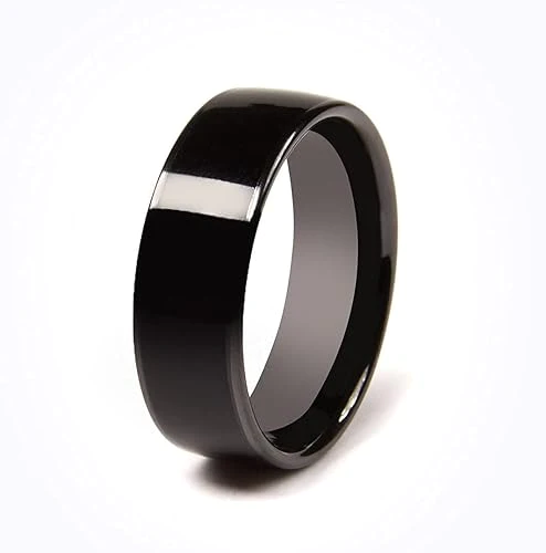 cNIcK Tesla Smart Ring Accessories: ceramic Ring for Model 3YSX to Replace Key card Key fob (12, Black)