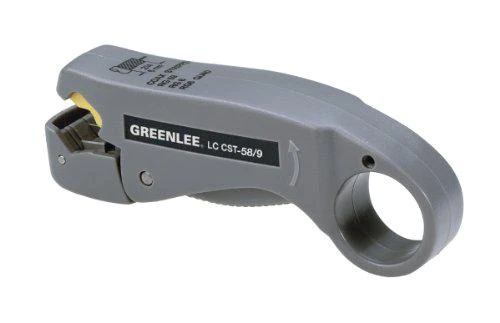 Paladin Tools greenlee 1257 lc cst 2-level coax stripper, rg59/rg6/rg6-quad