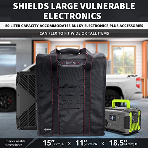 Mission Darkness T10 Faraday Bag for Computer Towers &a; XL Electronics (Gen 2) Device Shielding for Digital Forensics, EMP Protec