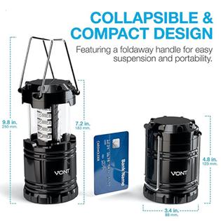 VeNT 2 Pack LED Camping Lantern, Super Bright Portable Survival Lanterns