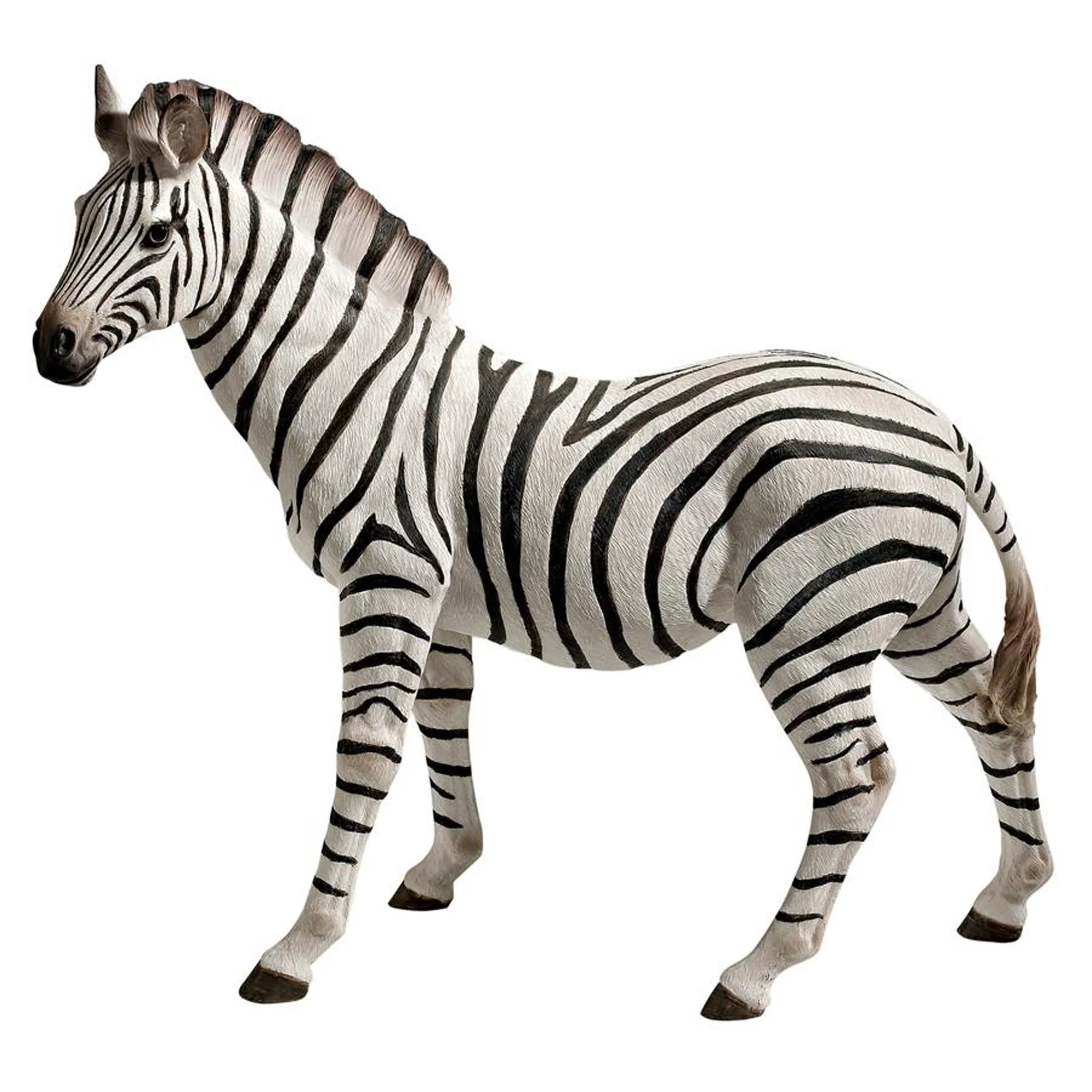 Outdoor Living and Style Set of 2 Zora the Zebras Outdoor Garden Statues 22.5
