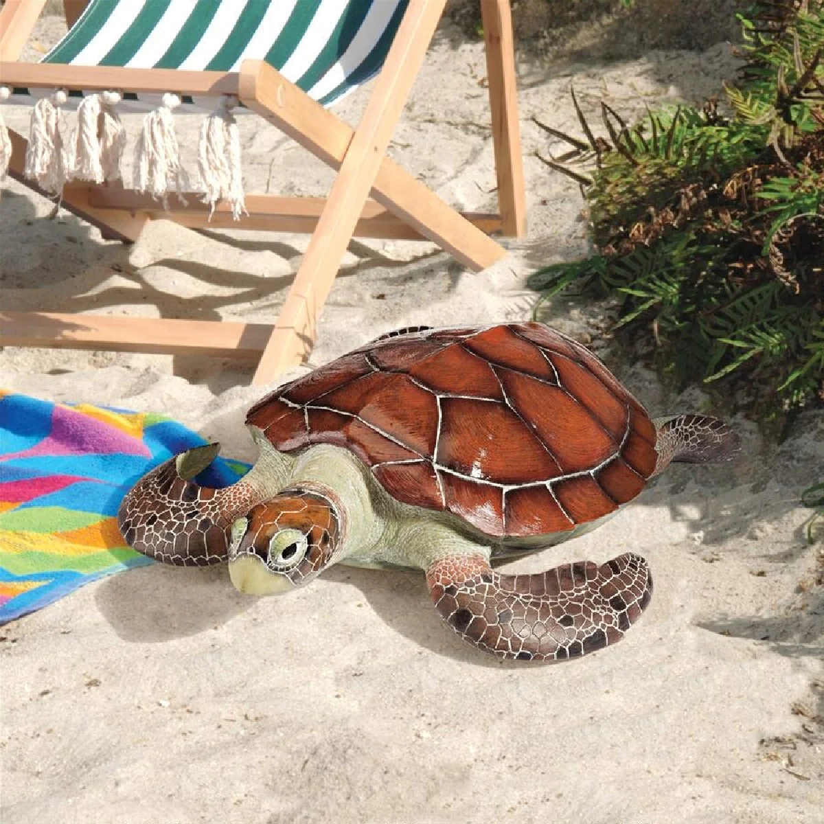 Outdoor Living and Style Set of 2 Sea Turtles Outdoor Garden Statues 19