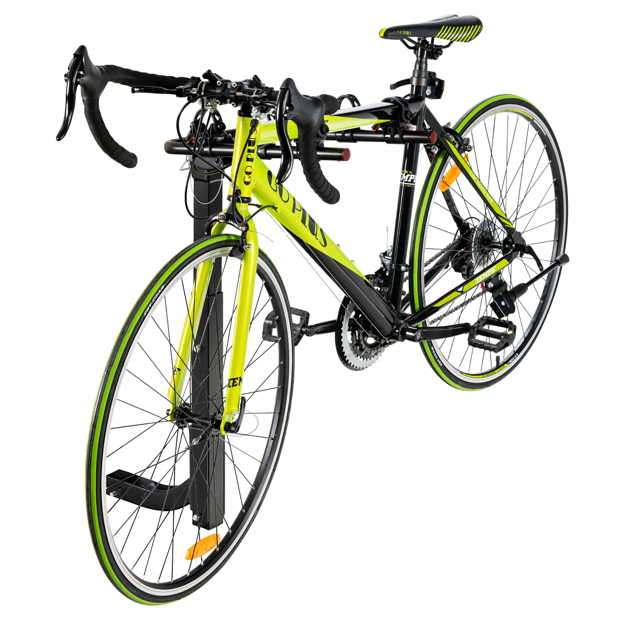 Costway 3-Bike Hitch Mount Rack, Double Folding Bicycle Carrier Rack w/2&s;&s; Hitch Receiver