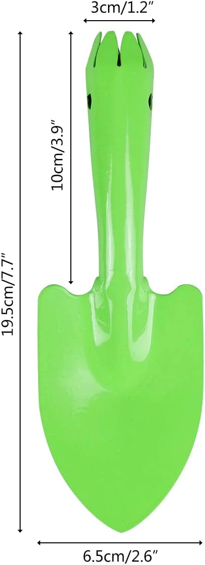 CODOHI Mini Colorful Trowel Metal Garden Hand Shovels, 5 pcs Garden Tools for Kids Teens Adults Soil Planting Sand Box