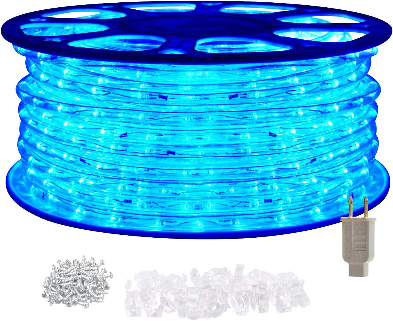 Starshine 120V LED Rope Lights,Connectable Waterproof LED String Lights Kit for Patio, Backyard, Garden, Wedding, Christmas Party, Indoor