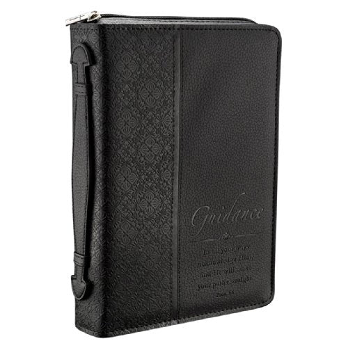 Christian Art Gifts Bible Cover, I Can Do All This Floral Embossed Purple, Large