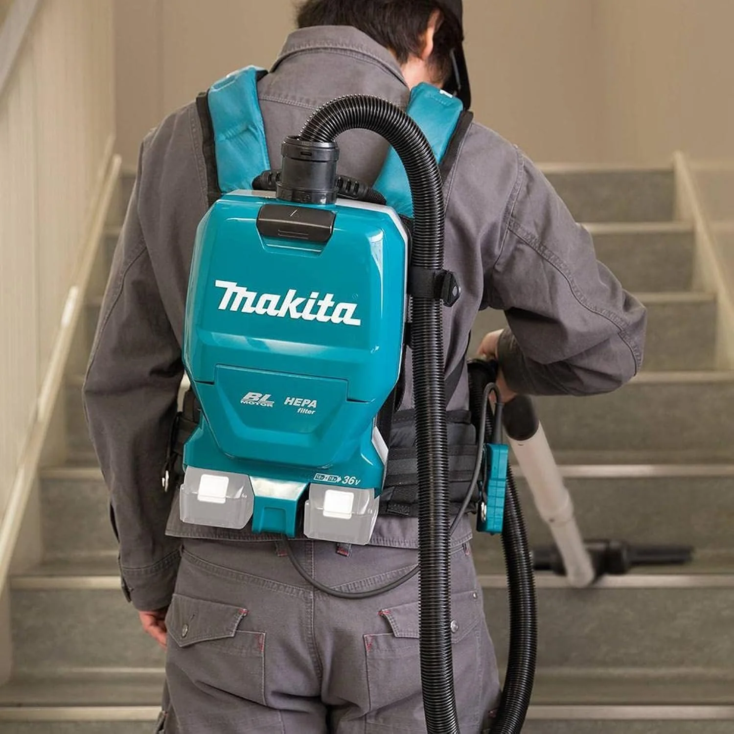 Makita Xcv09Z 18V X2 Lxt Lithium-Ion (36V) Brushless Cordless 1/2 Gallon Hepa Filter Backpack Dry Vacuum, Tool Only