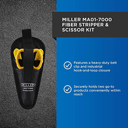 miller ma01-7000 kit, fo 103-t-250-j 3-hole fiber optic cable stripping tool and ks-1 kevlar scissors, easily portable tool s
