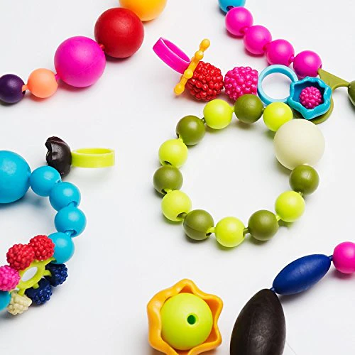 Gili Pop Beads, Jewelry Making Kit for 4, 5, 6, 7 Year Old Little Girls, Arts and Crafts Toys for Kids Age 4yr-8yr, Necklace Bra