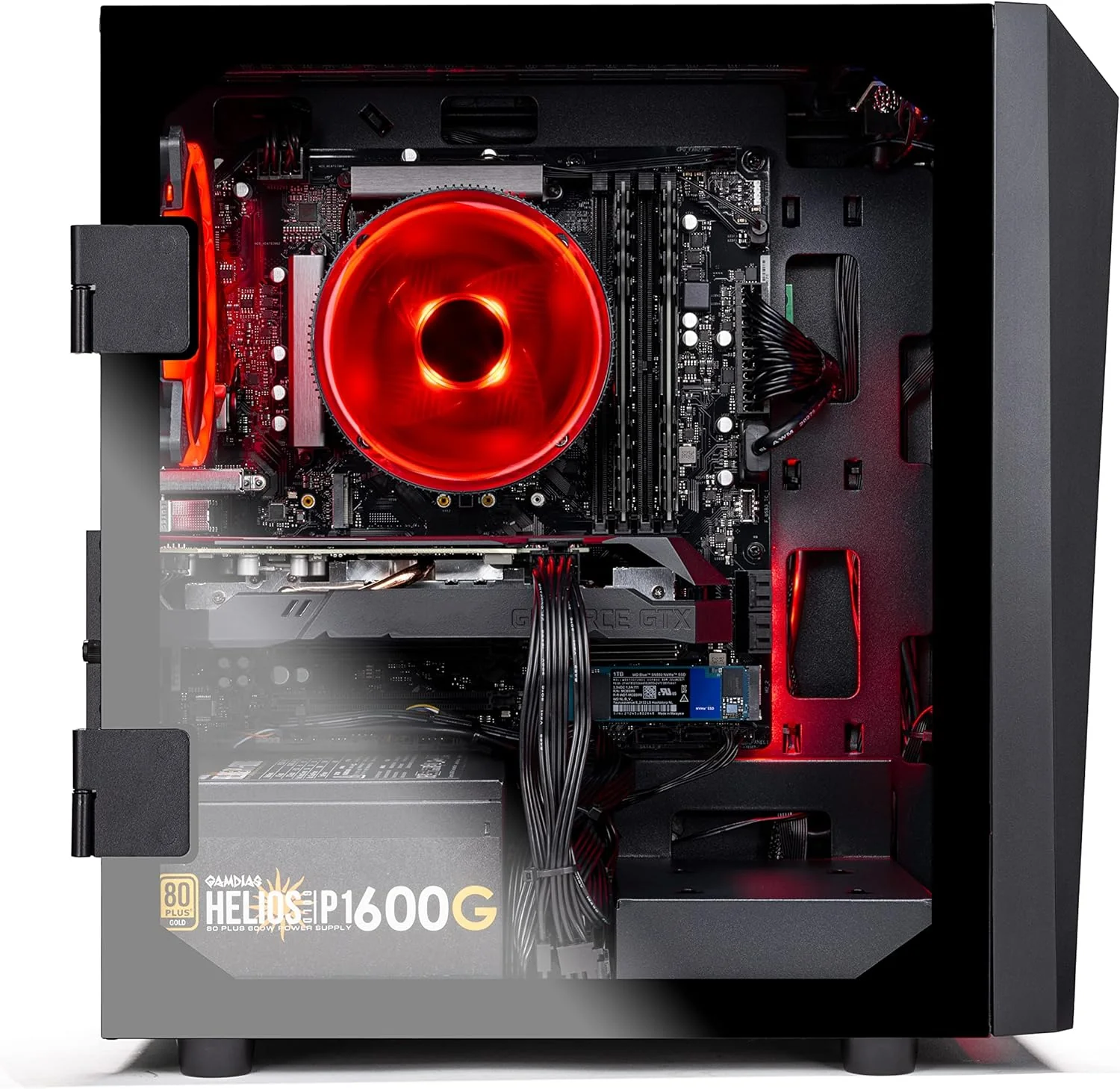 BlazeII Skytech Blaze II Gaming PC Desktop – Intel Core i3 10100F 3.6 GHz, GTX 1650, 500GB SSD, 16G DDR4 3200, 600W Gold PSU, AC Wi-Fi