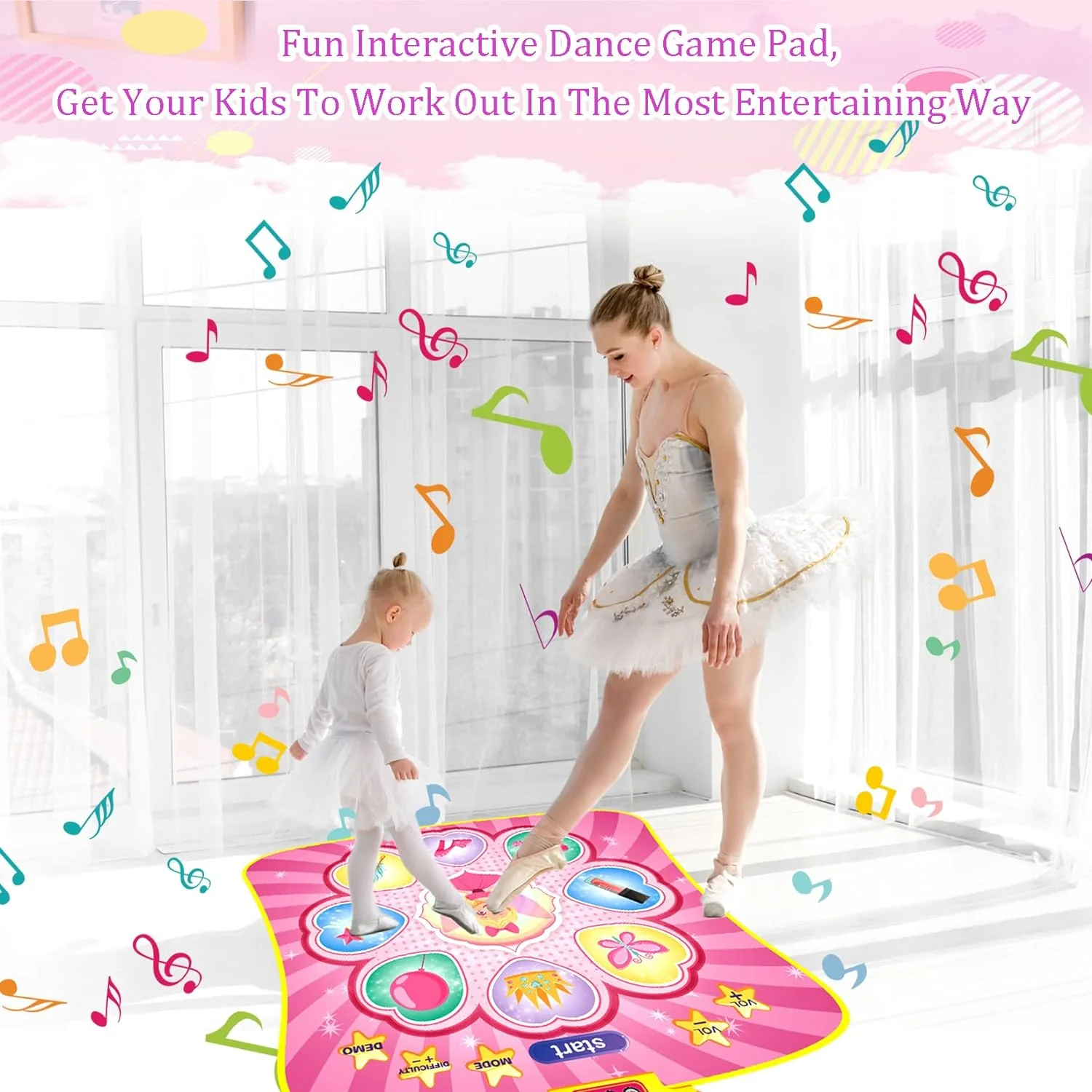 Great Choice Products Dance Mat Toys Girls 3-9 - Kids Dancing Games Christmas Birthday Gifts Ideas Age 4 5 6 7 8 Girl Boys Toddlers Little Pri…