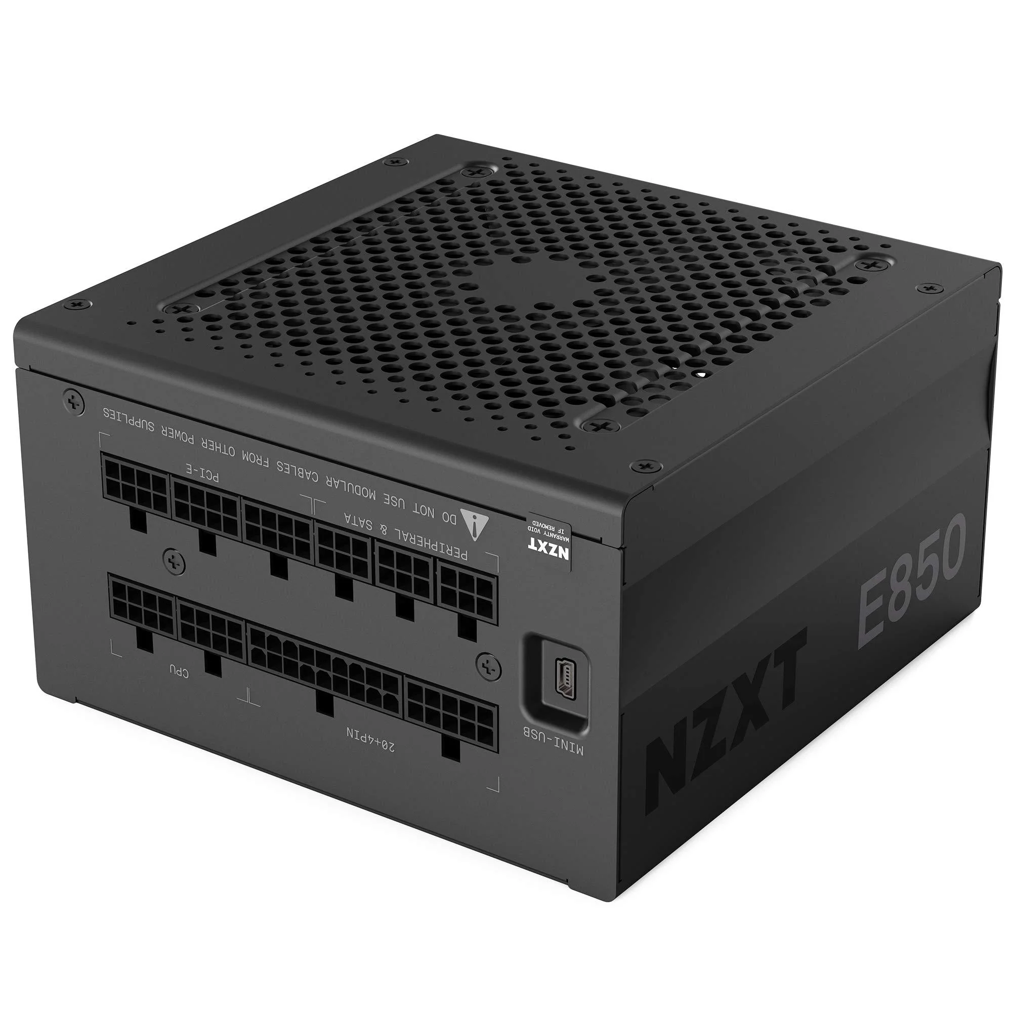 nzxt e850 - np-1pm-e850a-us - 850-watt atx gaming power supply (psu) - fully modular design - 80 plus gold certified - silent
