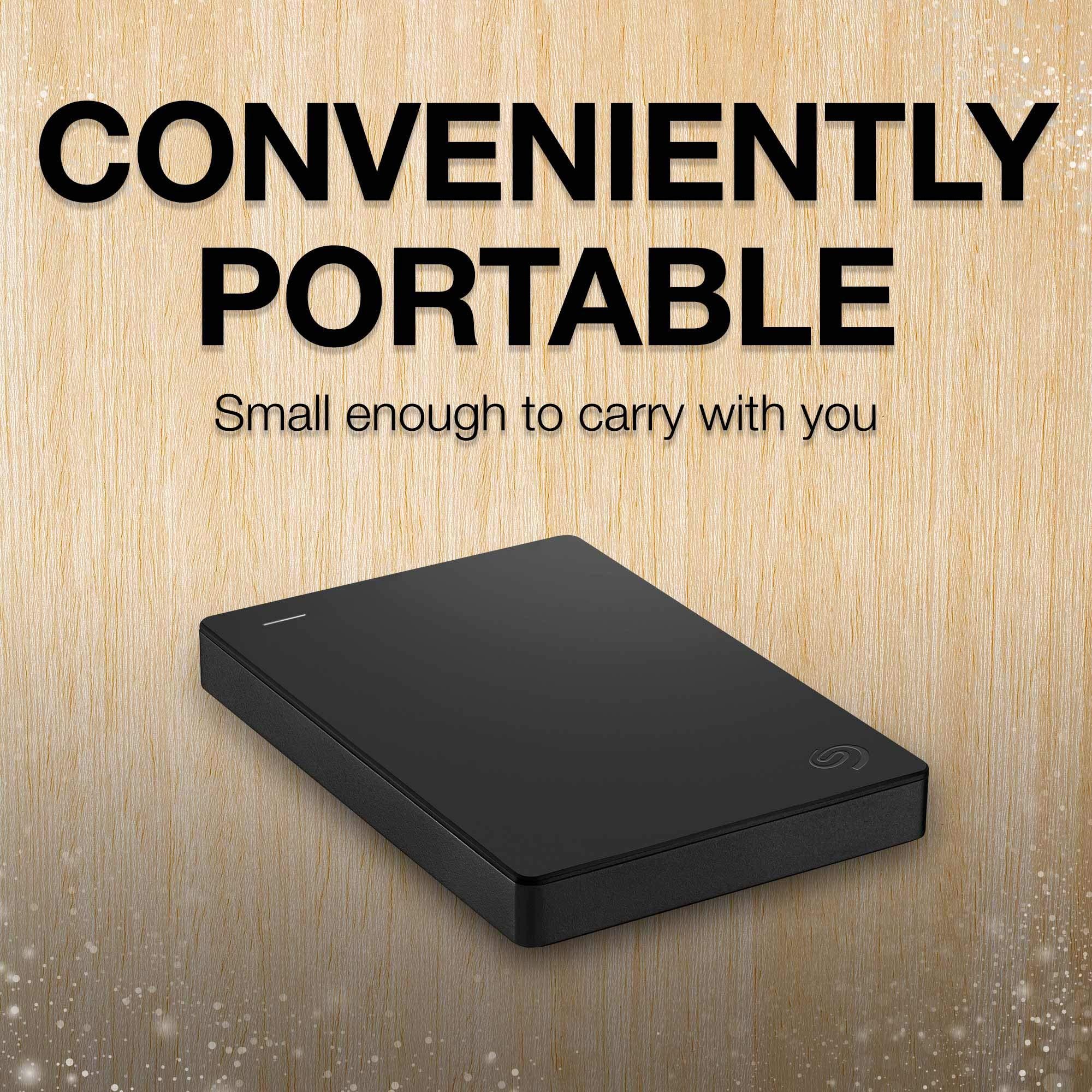 seagate portable 2tb external hard drive hdd - usb 3.0 for pc, mac, playstation, &a; xbox -1-year rescue service (stgx2000400)