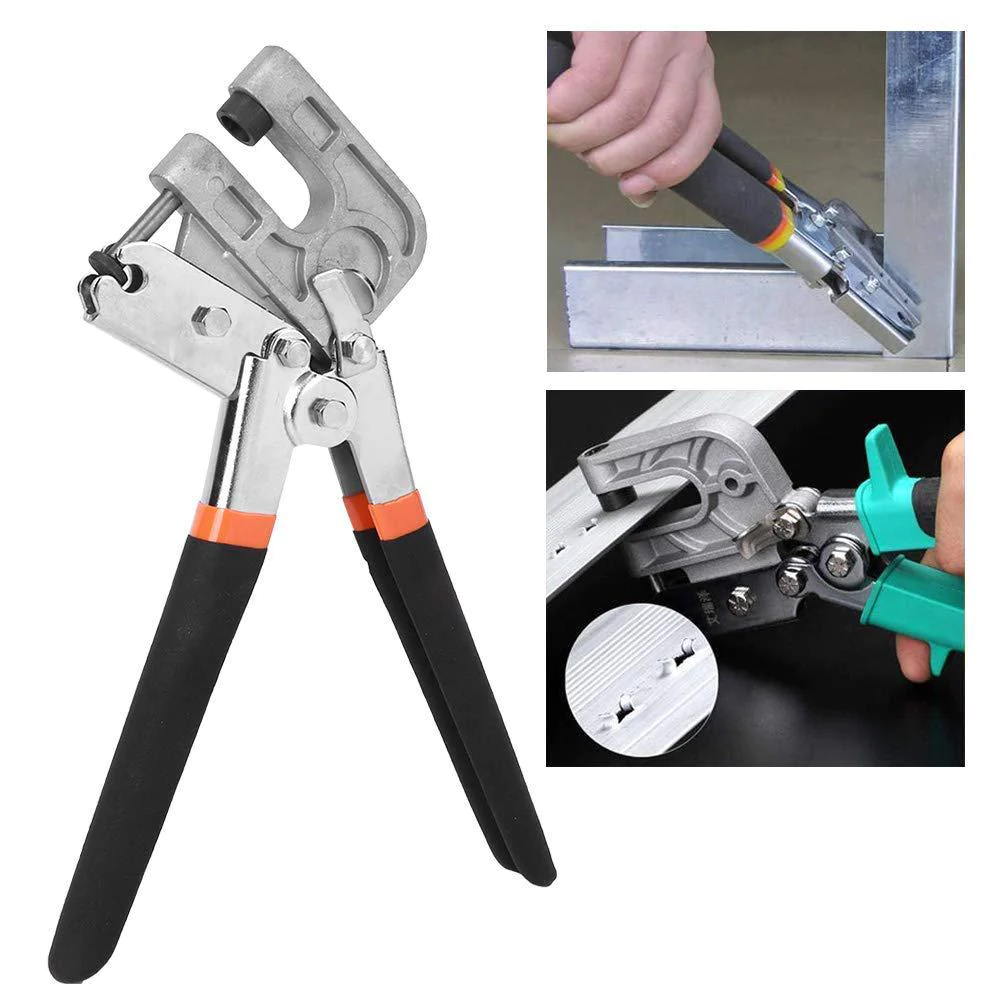 hyuduo stud crimper pliers, hand held alloy steel connection specification approx 270mm hand tool for most gypsum board work decorat