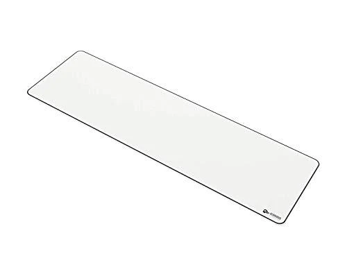Glorious PC Gaming Race glorious extended gaming mouse pad/mat - long white cloth mousepad, stitched edges | 11