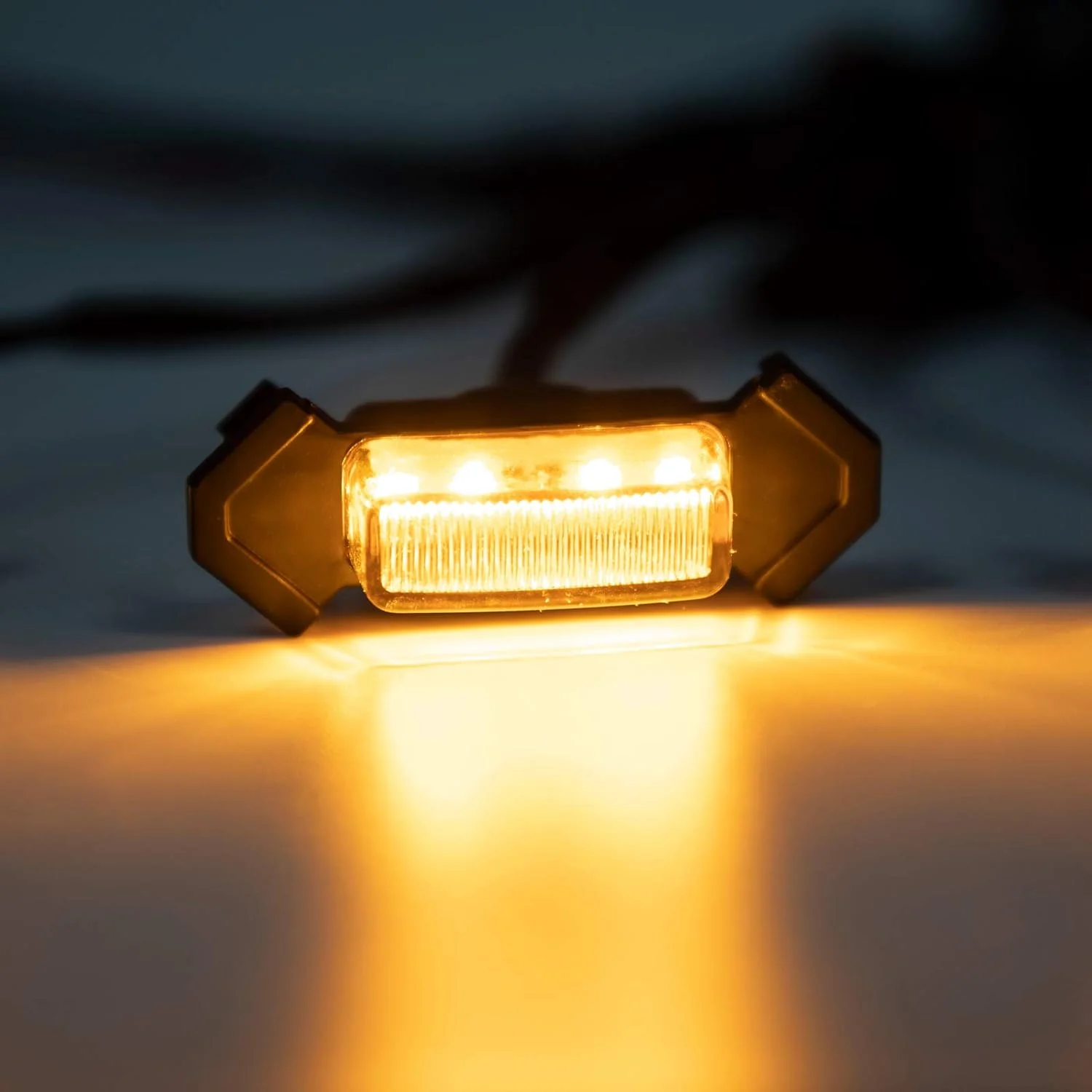 Seven Sparta Grill Led Lights 4 PCS with Fuse for 2016-2022 Aftermarket Toyota Tacoma TRD PRO Grille (Amber Shell with Amber Li