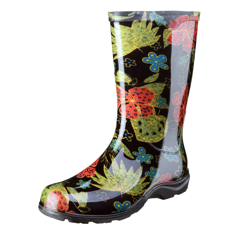 Sloggers Women&s;s Garden/Rain Boots 9 US Midsummer Black